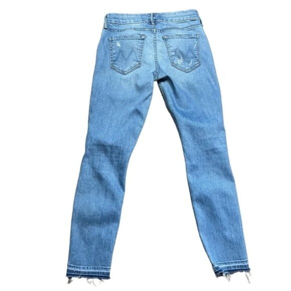Mother The Looker Undone Hem Looker Crop Ankle Jeans Women Size 25 - Picture 4 of 11